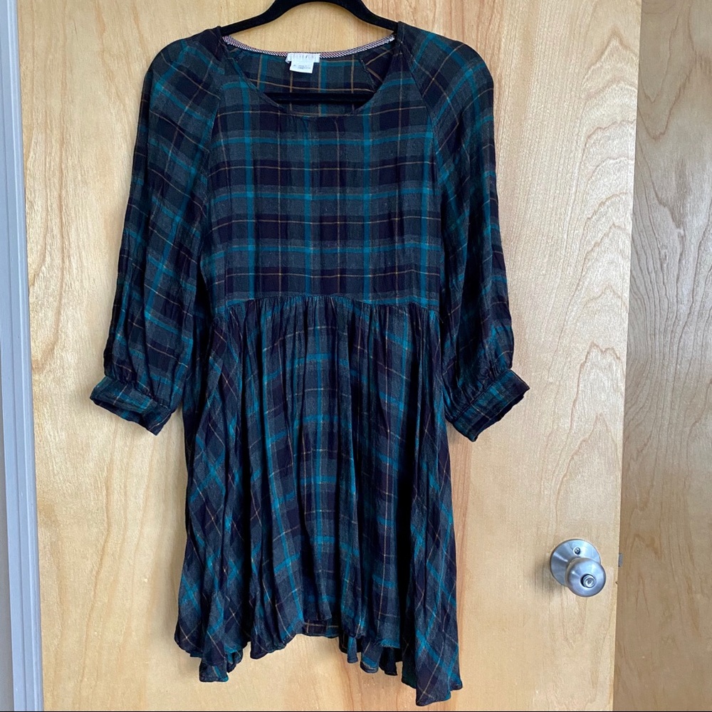 Plaid Smock Dress - S/M